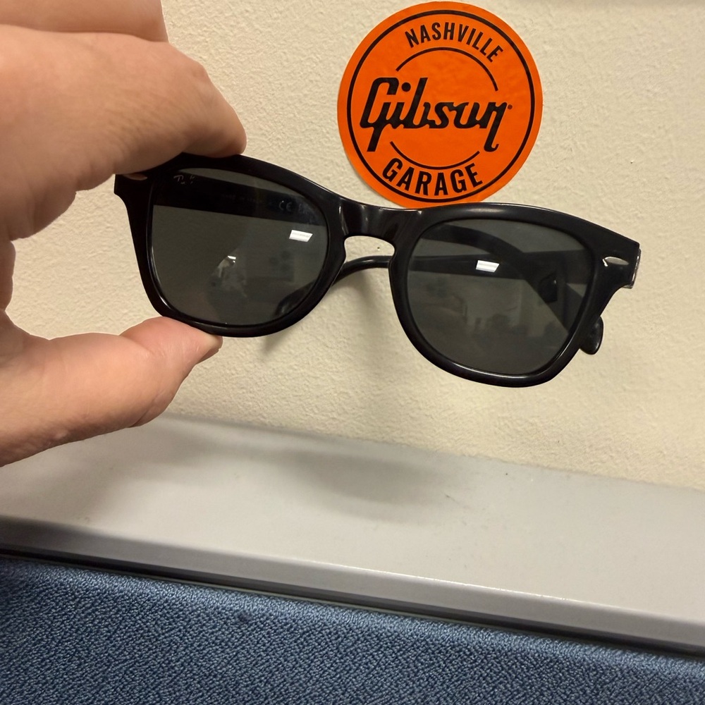 Gibson Black Sunglasses with Gray Lenses